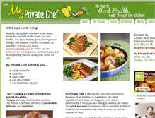 Tablet Screenshot of my-privatechef.com